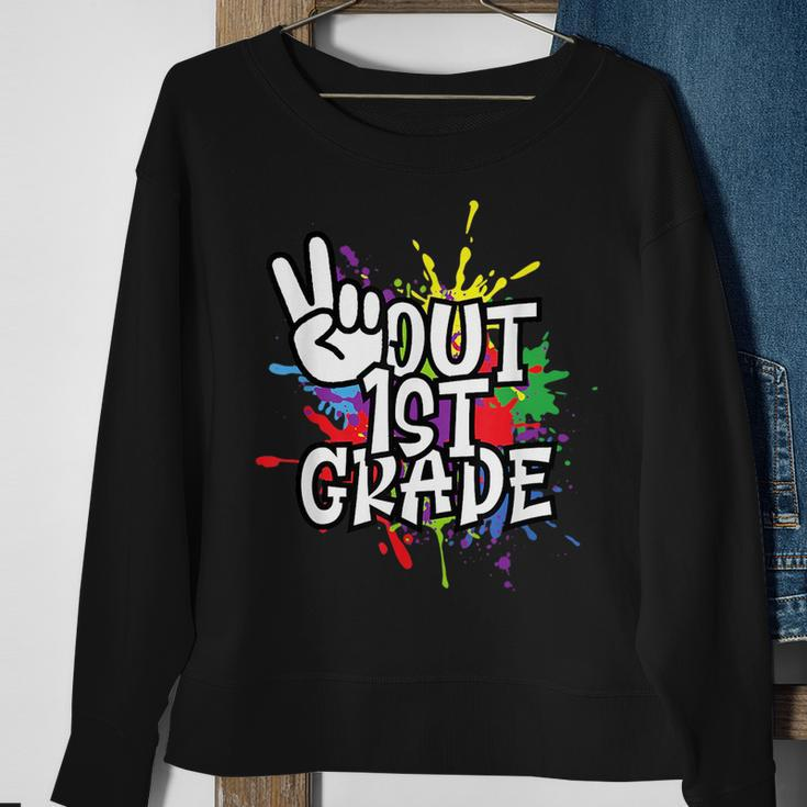 Peace Out First 1St Grade Class Of 2023 - Happy Last Day Sweatshirt Gifts for Old Women