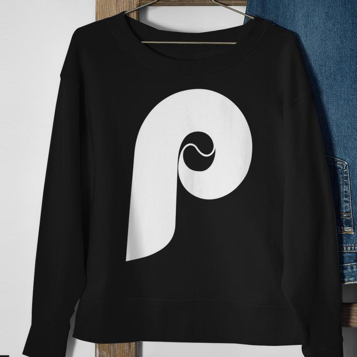 Philly Baseball P Sweatshirt Gifts for Old Women