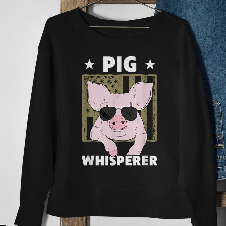 Pig Whisperer Pig Design For Men Hog Farmer Sweatshirt Gifts for Old Women