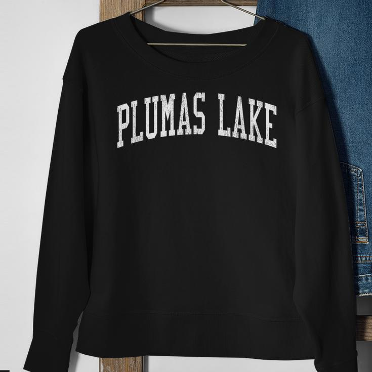 Plumas Lake Ca Vintage Athletic Sports Js02 Sweatshirt Gifts for Old Women