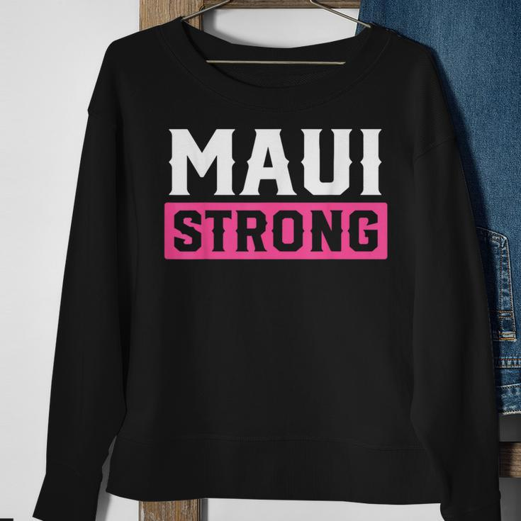 Pray For Maui Hawaii Strong Maui Lahaina Hawaiian Islands Sweatshirt Gifts for Old Women