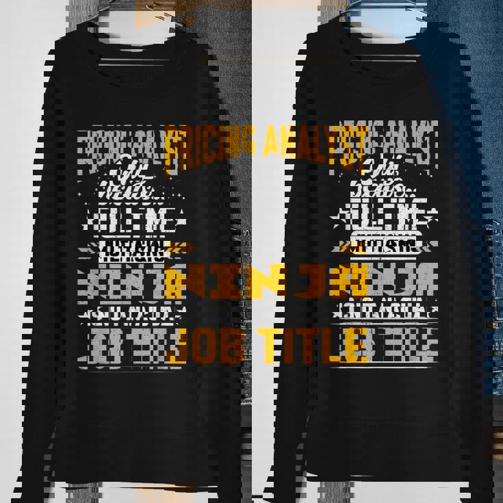 Pricing Analyst Job Title Pricing Researcher Accountant Sweatshirt Gifts for Old Women