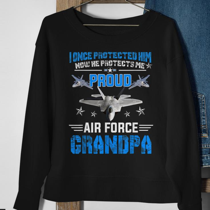 Pride Military Family Proud Grandpa Air Force Gift Gift For Mens Sweatshirt Gifts for Old Women