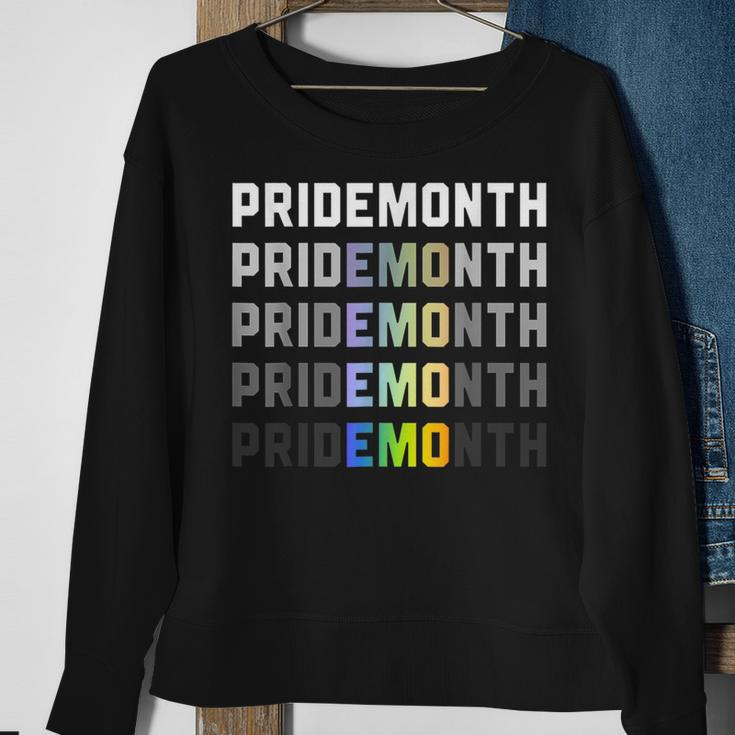 Pride Month Emo Demon Lgbt Gay Pride Month Transgender Sweatshirt Gifts for Old Women