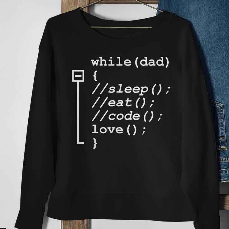 Programmer Dad Sleep Eat Code Father's Day Sweatshirt Gifts for Old Women