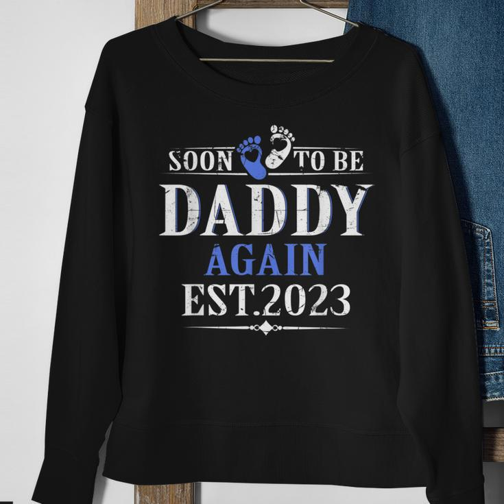 Promoted To Daddy Again 2023 Soon To Be Dad Again Sweatshirt Gifts for Old Women