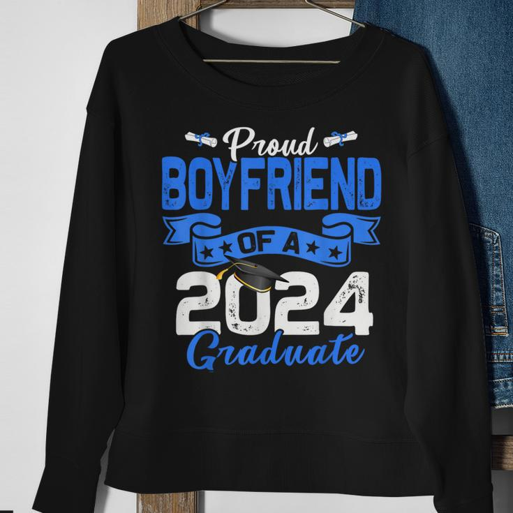Proud Boyfriend Of A Class Of 2024 Graduate For Graduation Sweatshirt Gifts for Old Women