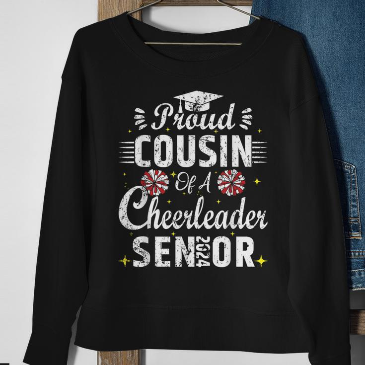 Proud Cousin Of Cheerleader Senior 2024 Senior Cheer Cousin Sweatshirt Gifts for Old Women