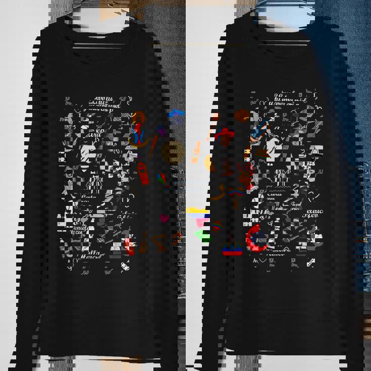 I Am A Proud Venezuelan Black Sweatshirt Gifts for Old Women