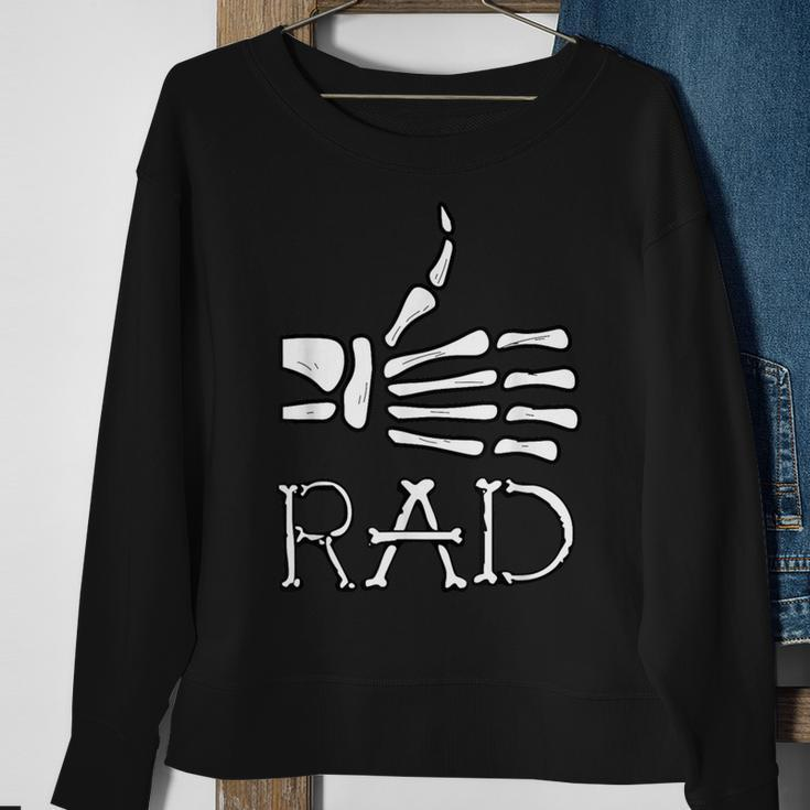 Rad Skeleton Thumb Cool Gag Radiography Lovers Sweatshirt Gifts for Old Women