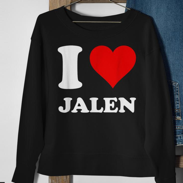 Red Heart I Love Jalen Sweatshirt Gifts for Old Women