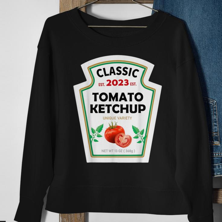 Red Ketchup Diy Costume Matching Couples Groups Halloween Sweatshirt Gifts for Old Women
