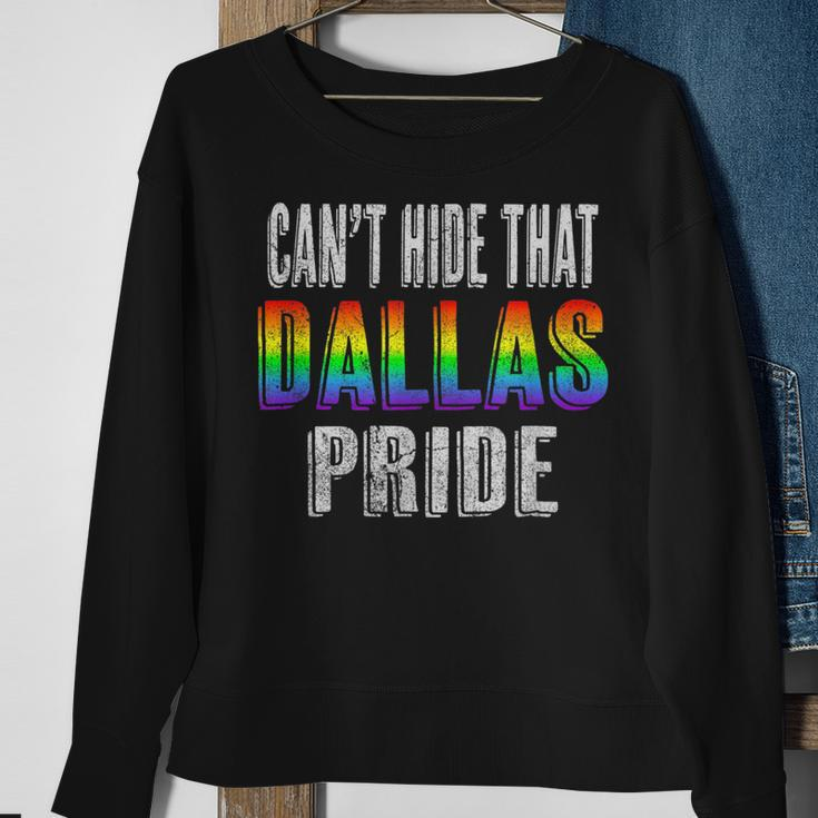 Retro 70S 80S Style Cant Hide That Dallas Gay Pride Sweatshirt Gifts for Old Women