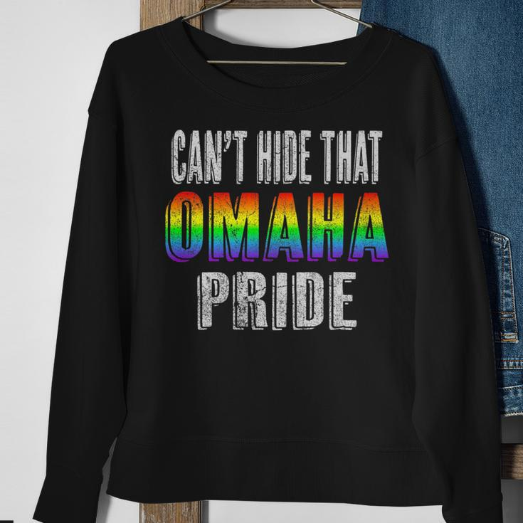 Retro 70S 80S Style Cant Hide That Omaha Gay Pride Sweatshirt Gifts for Old Women