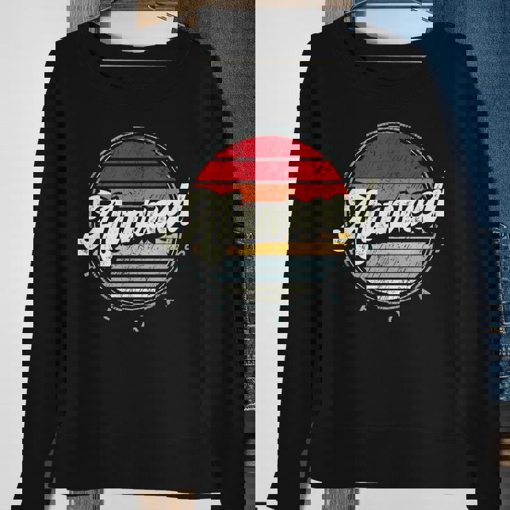 Retro Alanreed Home State Cool 70S Style Sunset Sweatshirt Gifts for Old Women