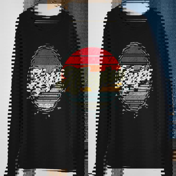 Retro Alleyton Home State Cool 70S Style Sunset Sweatshirt Gifts for Old Women Retro Alleyton Home State Cool 70S Style Sunset Sweatshirt Gifts for Old Women