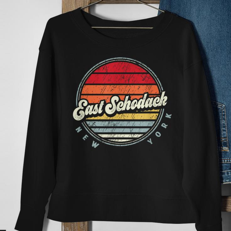 Retro East Schodack Home State Cool 70S Style Sunset Sweatshirt Gifts for Old Women
