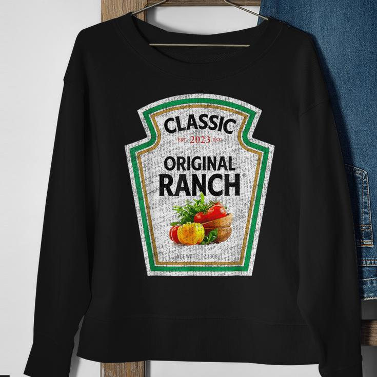Retro Ranch Sauce Green Salad Dressing Halloween Costume Sweatshirt Gifts for Old Women