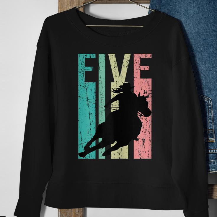 Retro Rodeo 5Th Birthday Horse Lover Cowgirl Country 5 Sweatshirt Gifts for Old Women