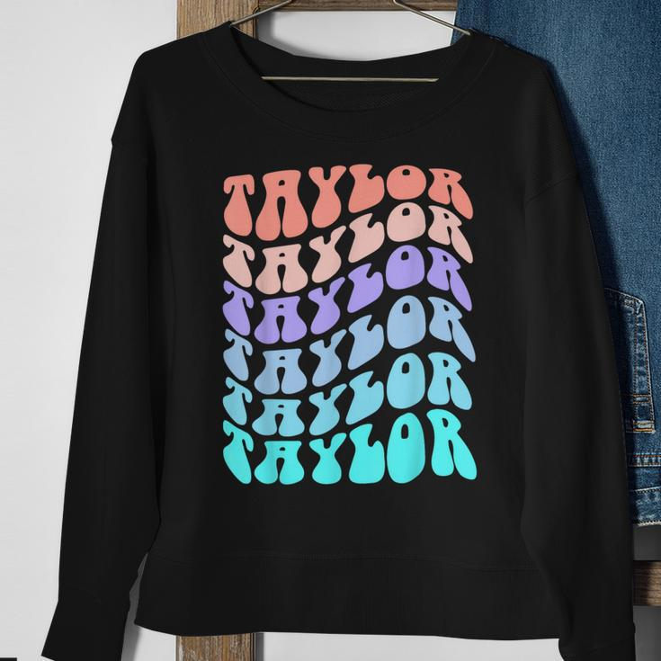 Retro Taylor First Name Birthday Sweatshirt Gifts for Old Women