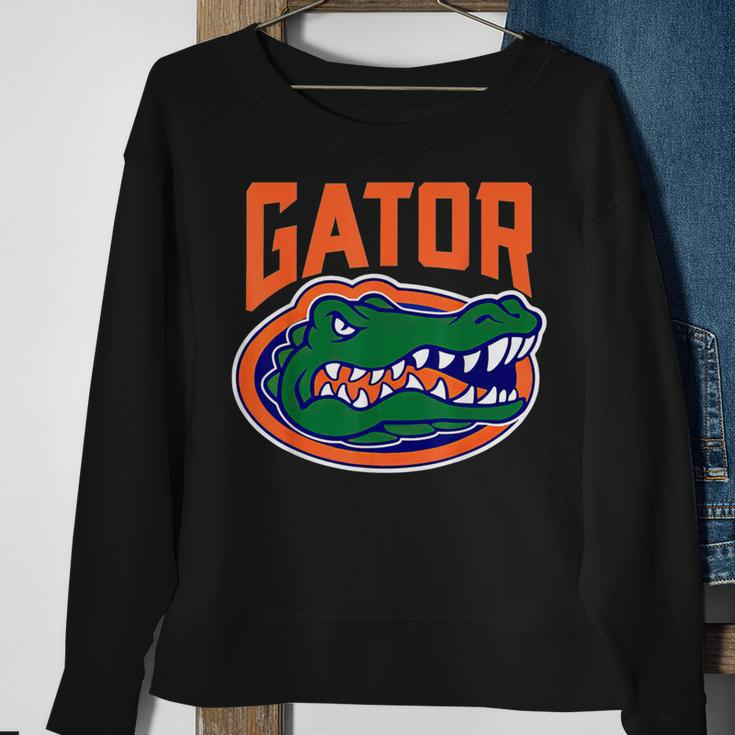 Retro We Won't Back Down Blue And Orange Gator For Women Sweatshirt Gifts for Old Women