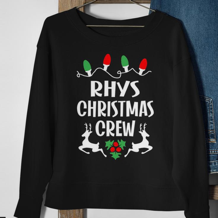 Rhys Name Gift Christmas Crew Rhys Sweatshirt Gifts for Old Women