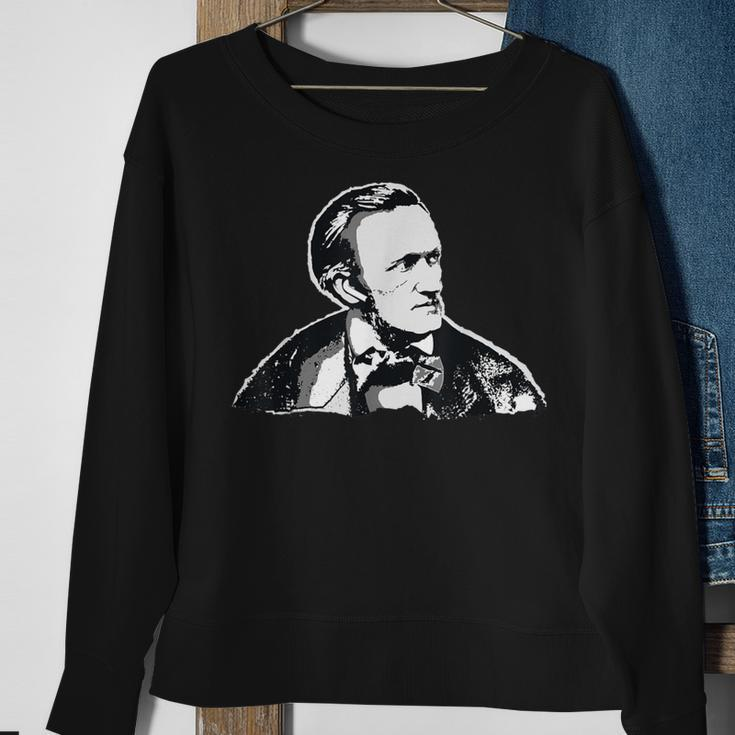 Richard Wagner Classical Composer Earbuds Sweatshirt Gifts for Old Women