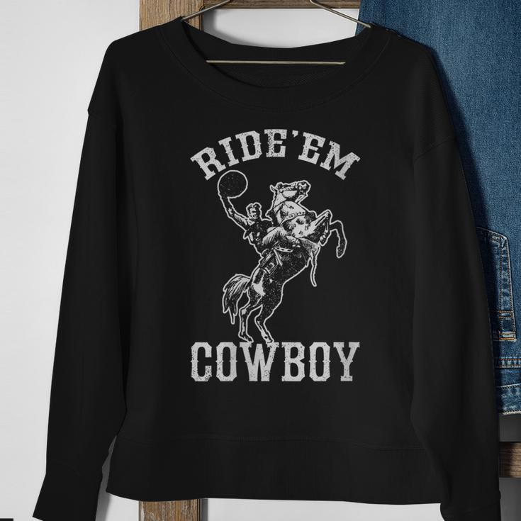 Rideem Cowboy Vintage Cowgirl Womans Country Horse Riding Gift For Womens Sweatshirt Gifts for Old Women