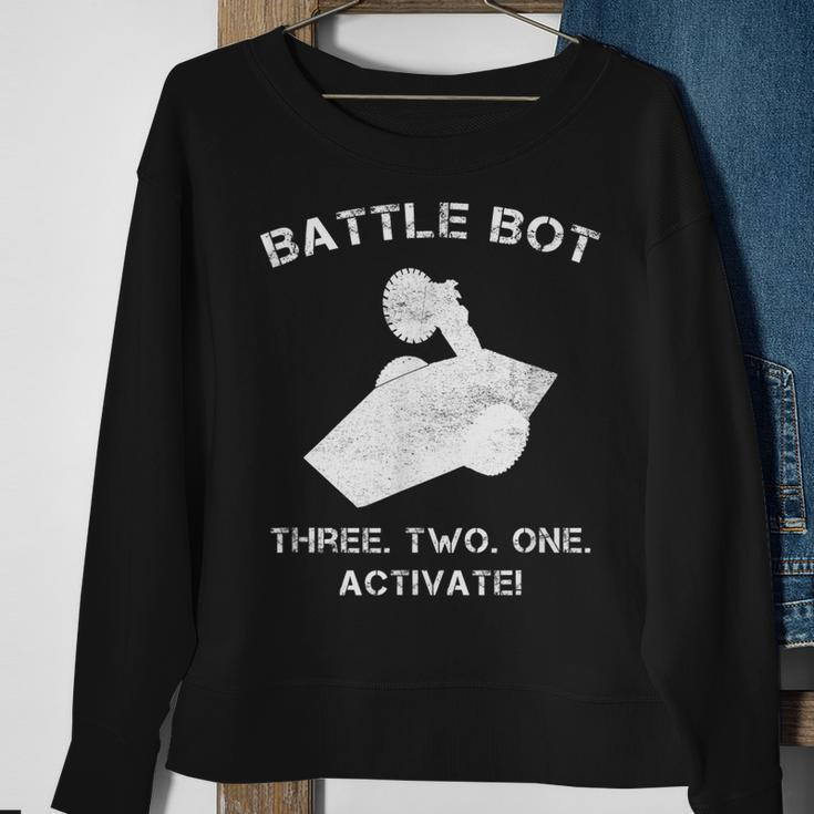 Robot Combat Fighting Battle Bot Three Two One Activate Gift For Mens Sweatshirt Gifts for Old Women