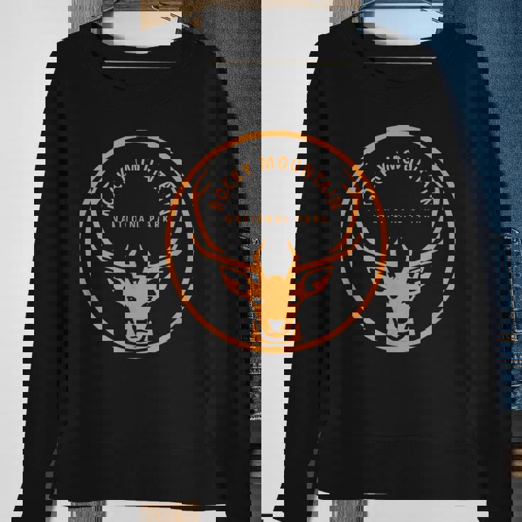 Rocky Mountain National Park Vintage Elk Souvenir Retro Sweatshirt Gifts for Old Women