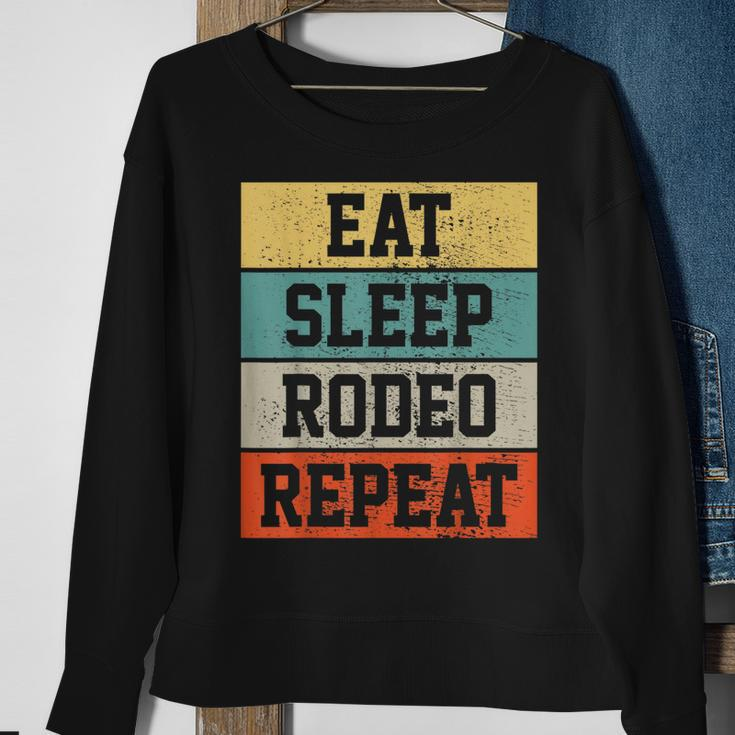 Rodeo Cowboy Cowgirl Retro Vintage Gift Sweatshirt Gifts for Old Women