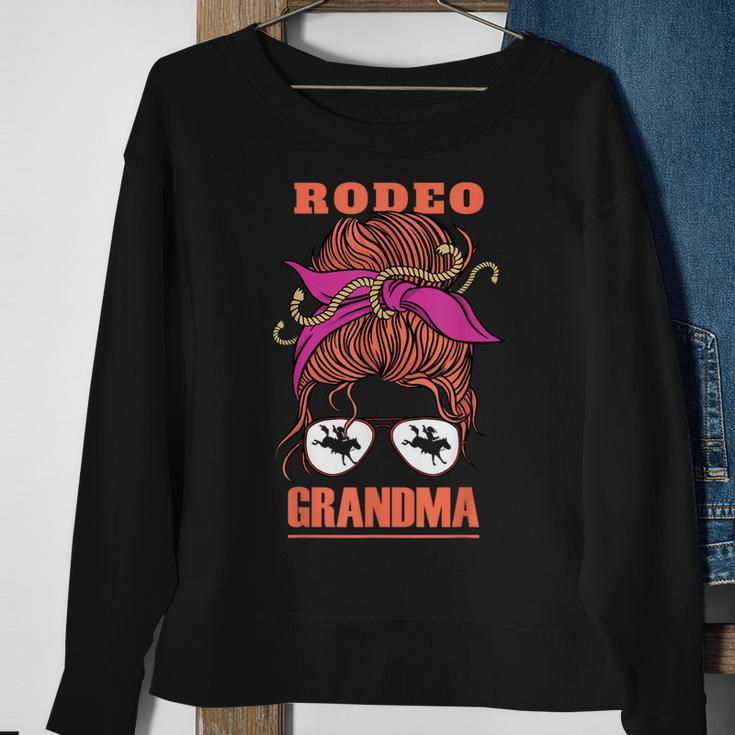 Rodeo Grandma Cowgirl Grandmother Horse Rider Rancher Women Sweatshirt Gifts for Old Women