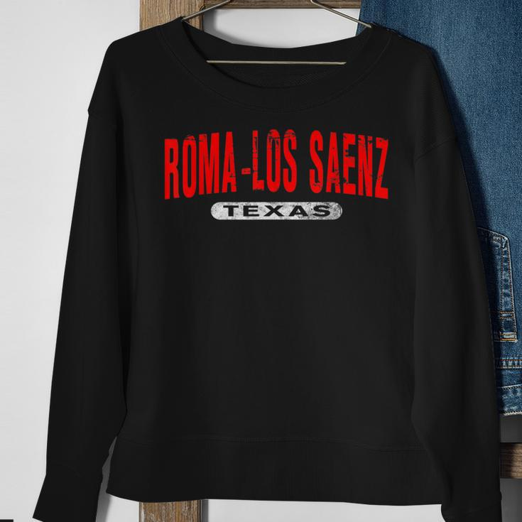 Roma-Los Saenz Tx Texas Usa City Roots Vintage Sweatshirt Gifts for Old Women