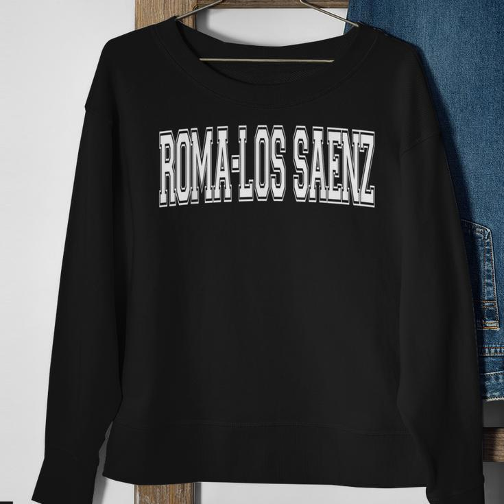 Roma-Los Saenz Tx Texas Usa Vintage Sports Varsity Style Sweatshirt Gifts for Old Women