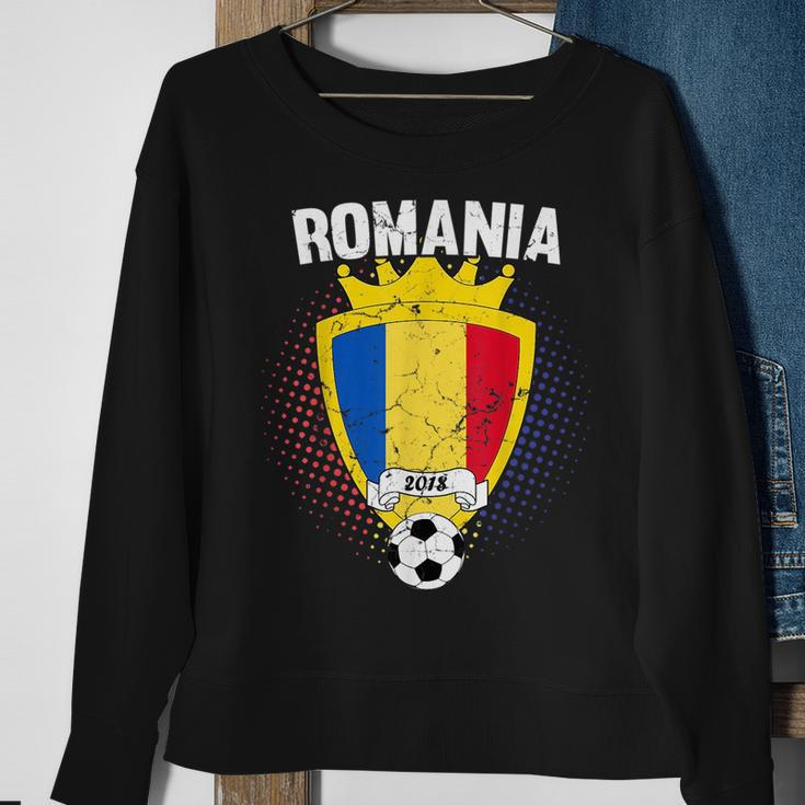 Romania Soccer 2018 Romanian Flag National Team Cup Sweatshirt Gifts for Old Women