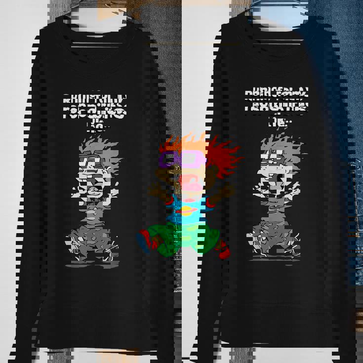 Running From My Responsibilities Like Chucking Running Sweatshirt Gifts for Old Women