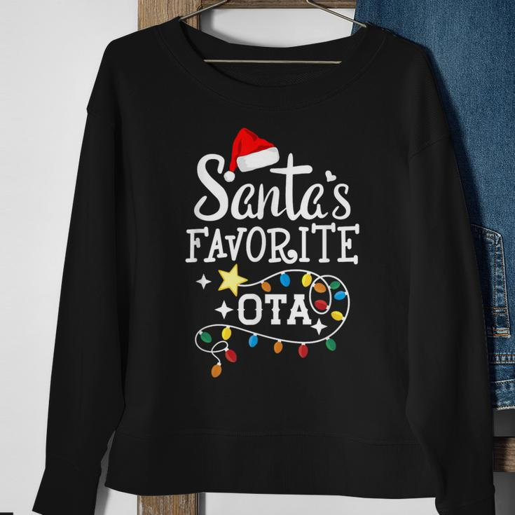 Santas Favorite Ota Christmas Occupational Therapy Assistant Sweatshirt Gifts for Old Women