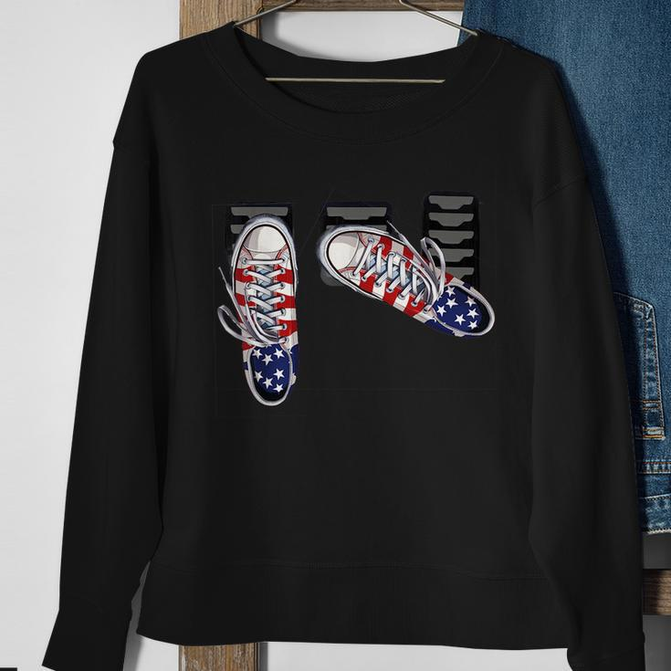 Save The Stick Funny Manual Usa July 4Th Heel Toe Shifting Usa Funny Gifts Sweatshirt Gifts for Old Women