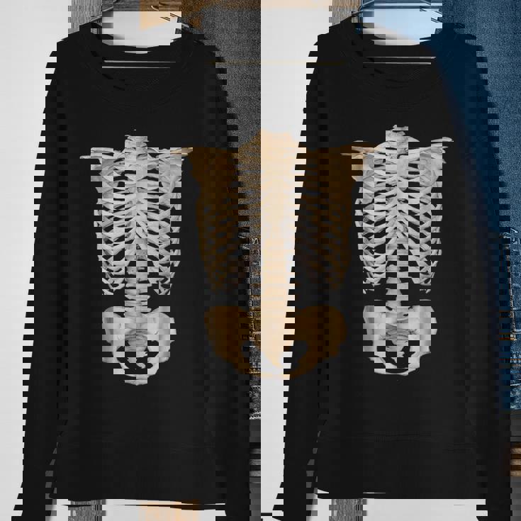 Scary Halloween Anatomy Rib Cage Human SkeletonScary Halloween Sweatshirt Gifts for Old Women