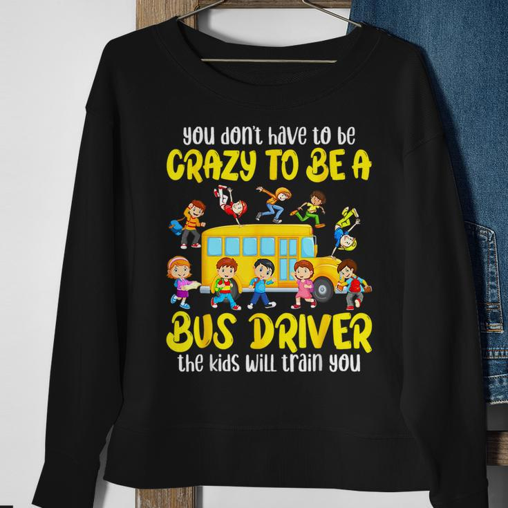School Bus Driver Bus Driving Back To School First Day Sweatshirt Gifts for Old Women