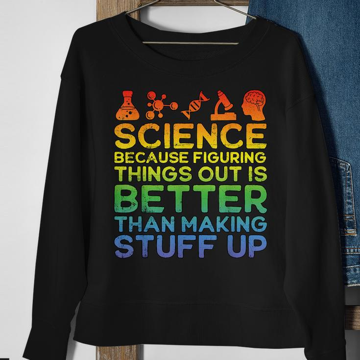 Science Lover Science Student Chemistry Science Sweatshirt Gifts for Old Women