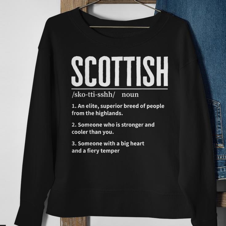 Scottish Definition Scottish & Scotland Heritage Sweatshirt Gifts for Old Women