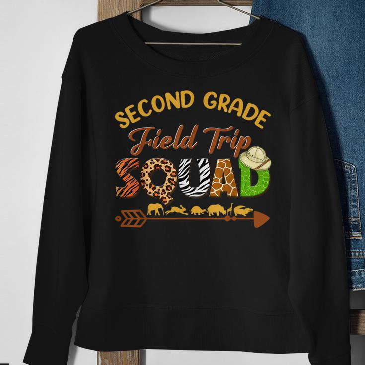 Second Grade Students School Zoo Field Trip Squad Matching Sweatshirt Gifts for Old Women