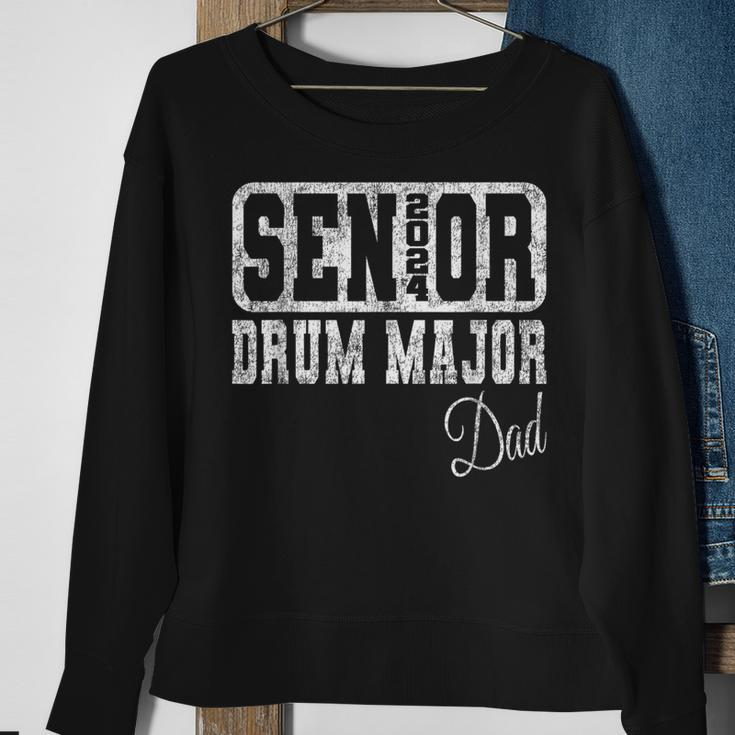 Senior Drum Major Dad Class Of 2024 Marching Band Sweatshirt Gifts for Old Women