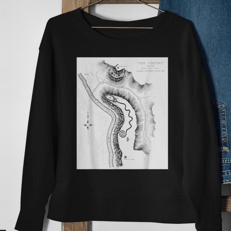 Serpent Mound Fort Ancient Adena Culture Ohio Sweatshirt Gifts for Old Women