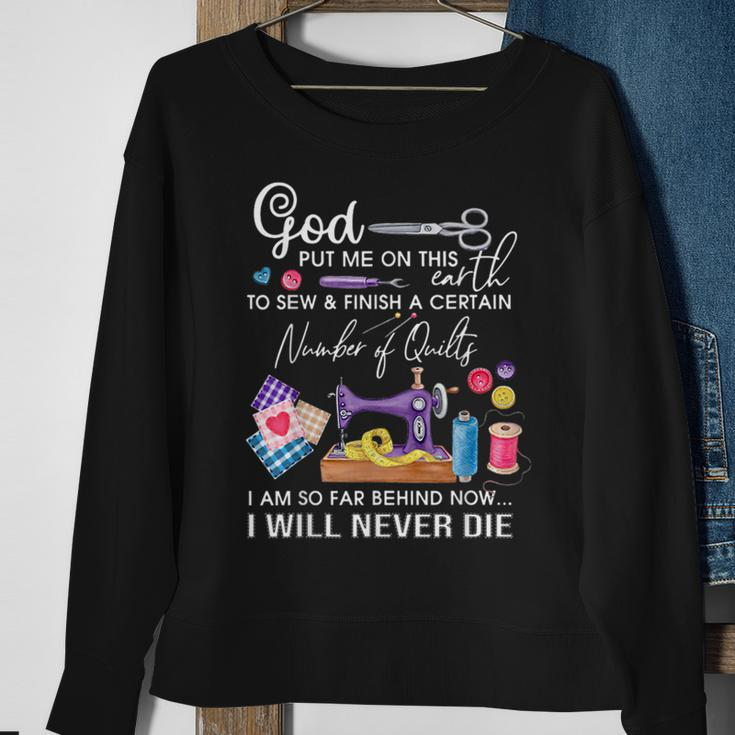 Sewing Funny Quilting Quotes Sewing Lover Sweatshirt Gifts for Old Women