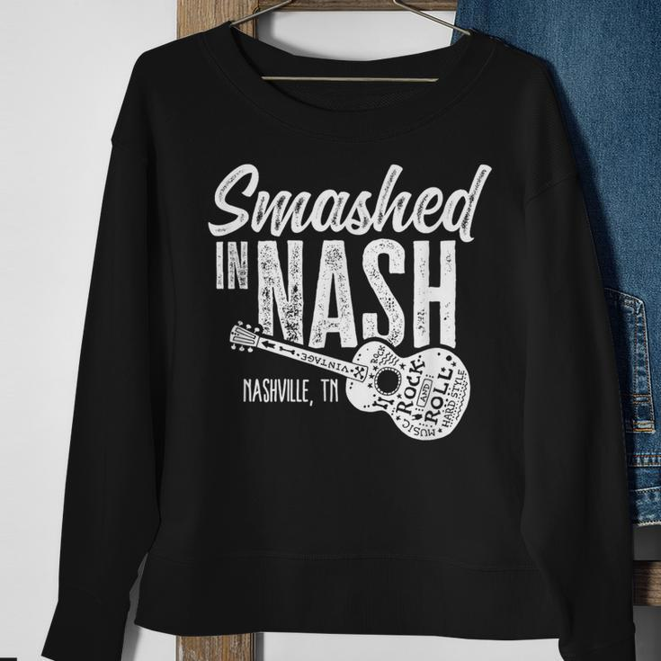 Smashed In Nash Drinking Party Sweatshirt Gifts for Old Women