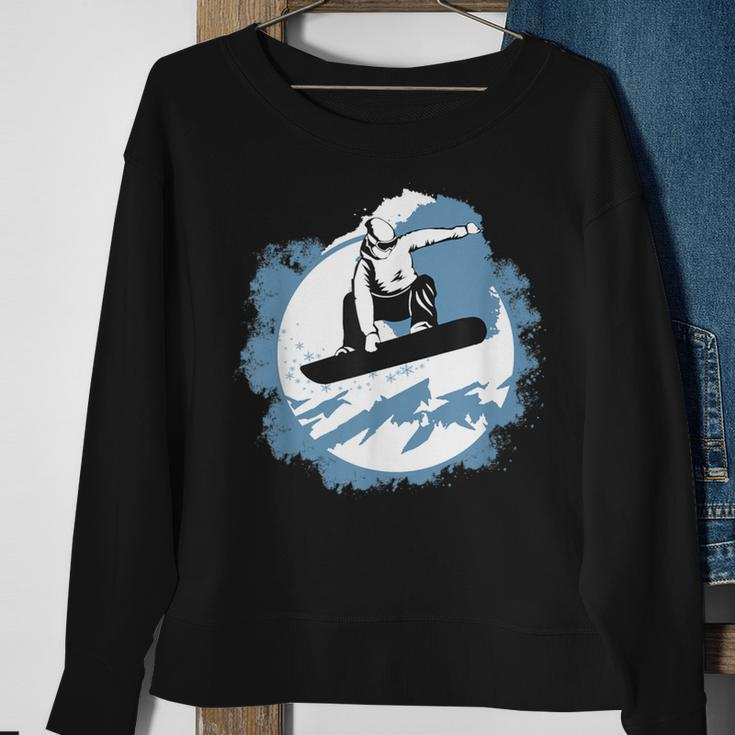 Snowboarding Mountain Wintersports Ski Sweatshirt Gifts for Old Women