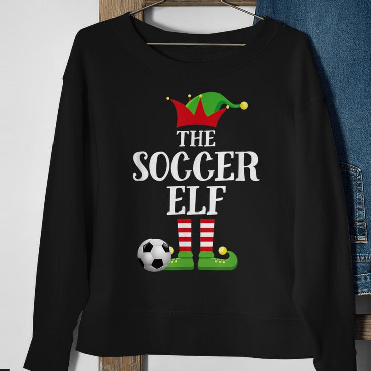 Soccer Elf Family Matching Christmas Group Elf Pajama Sweatshirt Gifts for Old Women