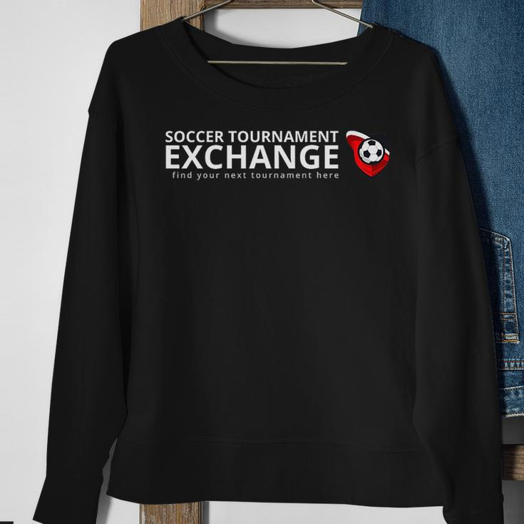 Soccer Tournament Exchange Number 3 Soccer Funny Gifts Sweatshirt Gifts for Old Women